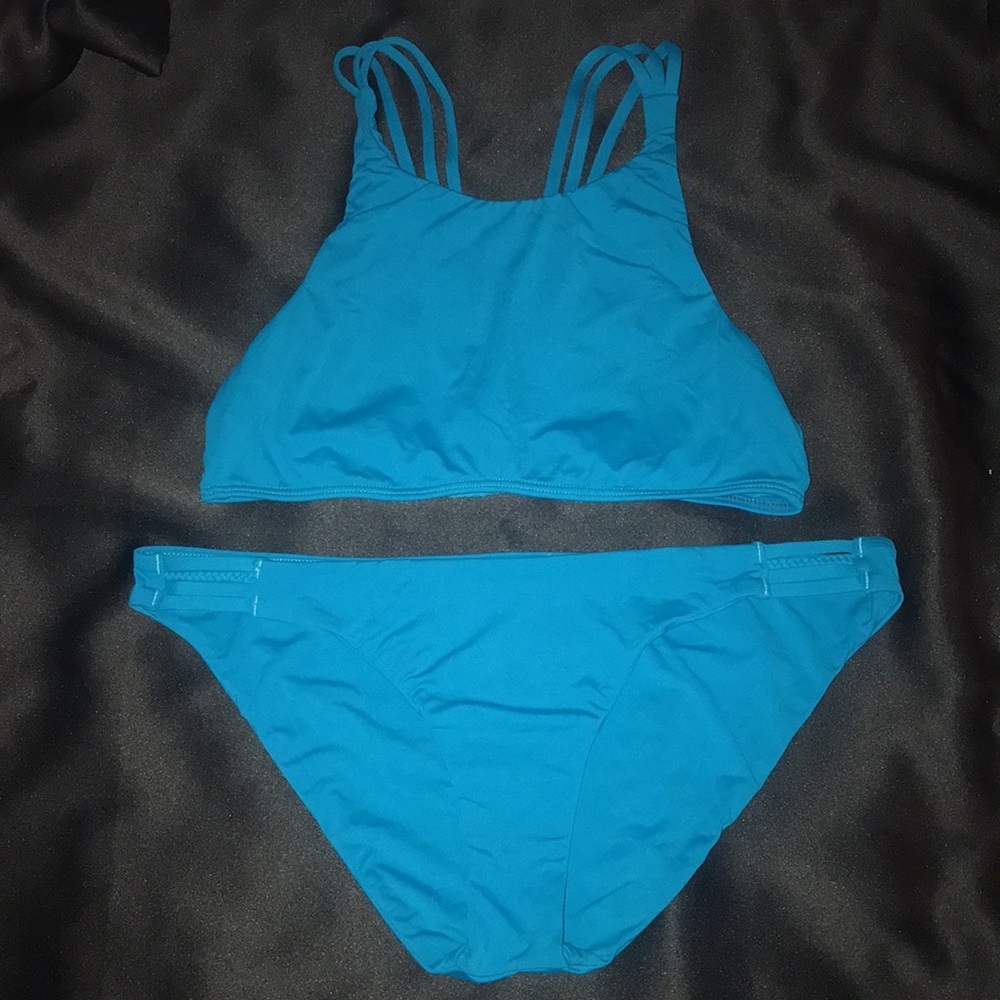Blue Roxy bathing suit top